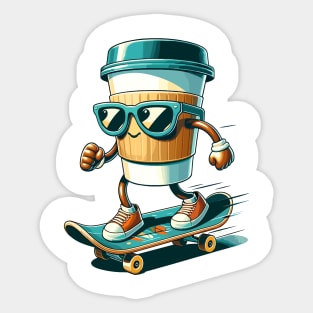 Coffee Lovers | Skater Life Sticker